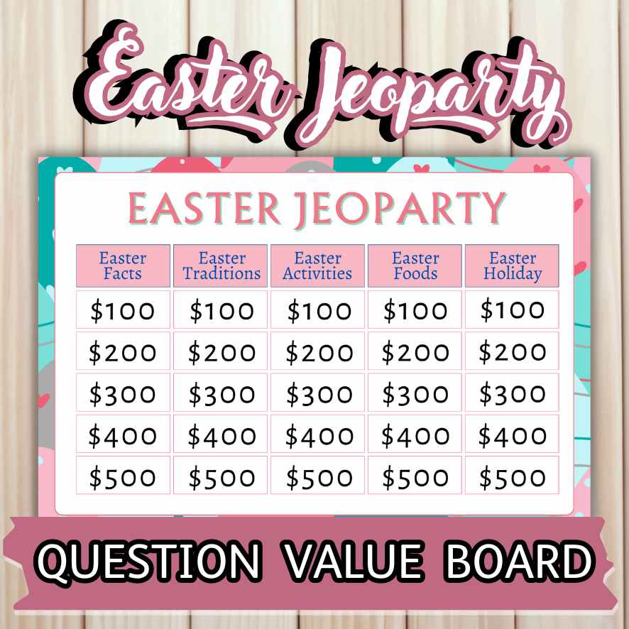 EASTER GAME JEOPARDY PRINTABLE - Image 4