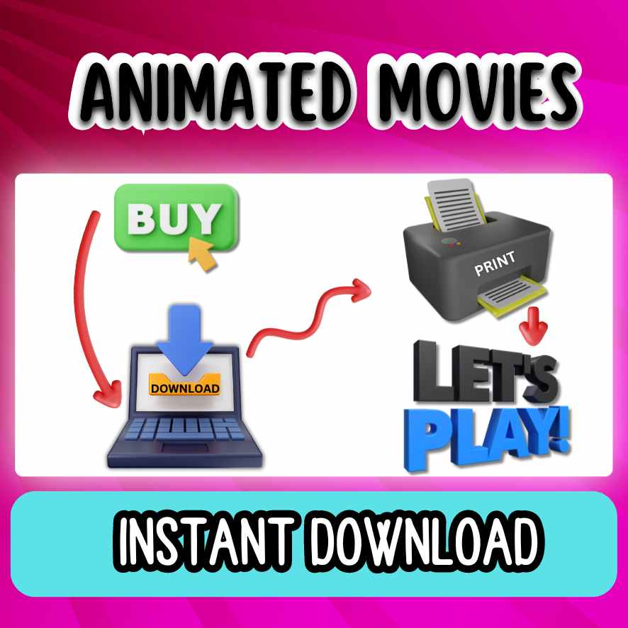 EMOJI GAME ANIMATED MOVIES PRINTABLE - Image 6