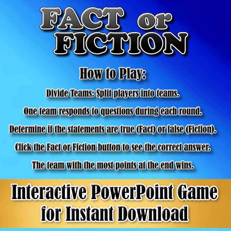 FACT OR FICTION  POWERPOINT GAME - Image 3