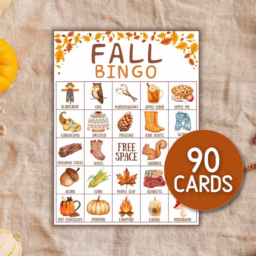FALL BINGO CARDS PRINTABLE - Image 3