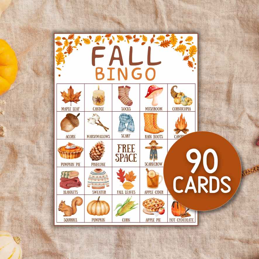 FALL BINGO CARDS PRINTABLE - Image 5