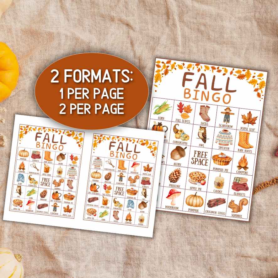 FALL BINGO CARDS PRINTABLE - Image 7