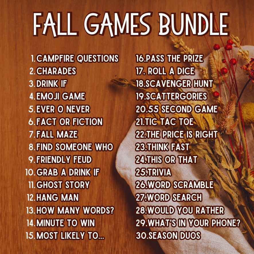 FALL GAMES PRINTABLE BUNDLE - Image 4