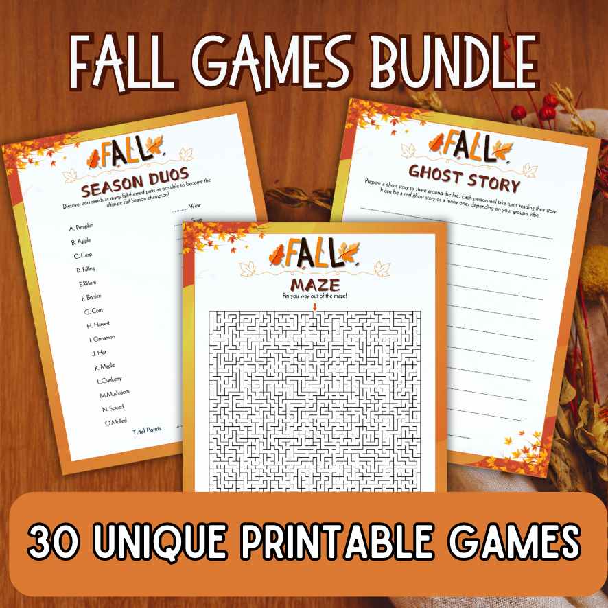 FALL GAMES PRINTABLE BUNDLE - Image 5