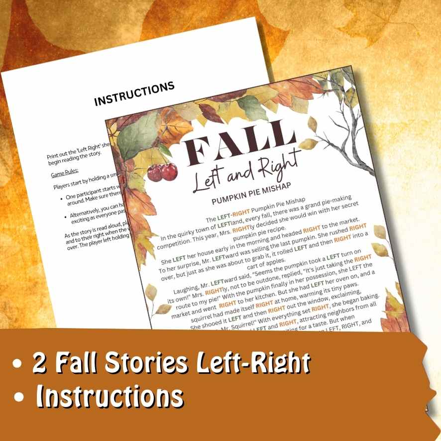 FALL LEFT RIGHT GAME PRINTABLE - Image 3