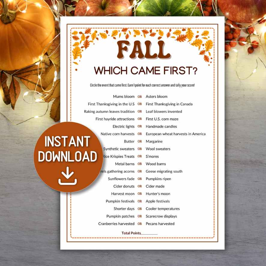FALL WHICH CAME FIRST PRINTABLE - Image 4