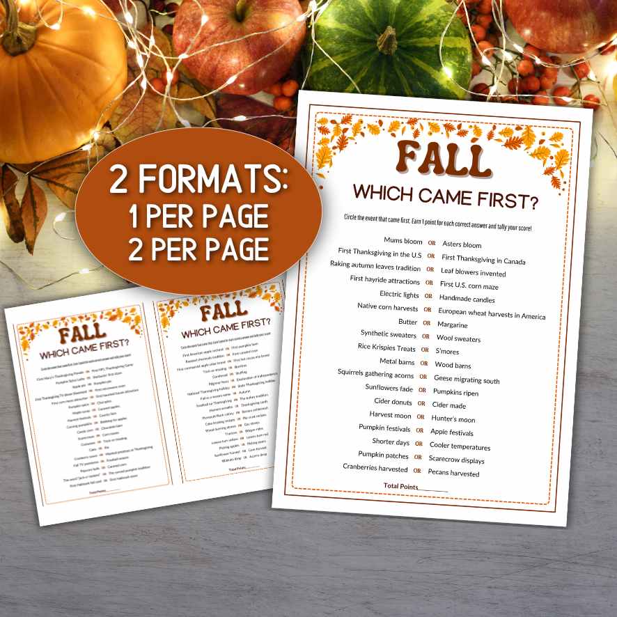 FALL WHICH CAME FIRST PRINTABLE - Image 7