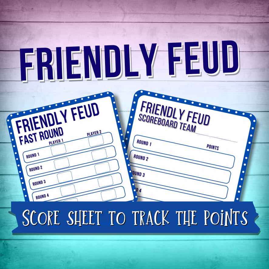 FAMILY FRIENDLY FEUD PRINTABLE GAME - Image 5