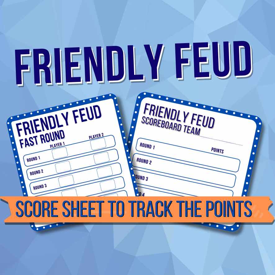 FAMILY FRIENDLY FEUD PRINTABLE GAME - Image 5