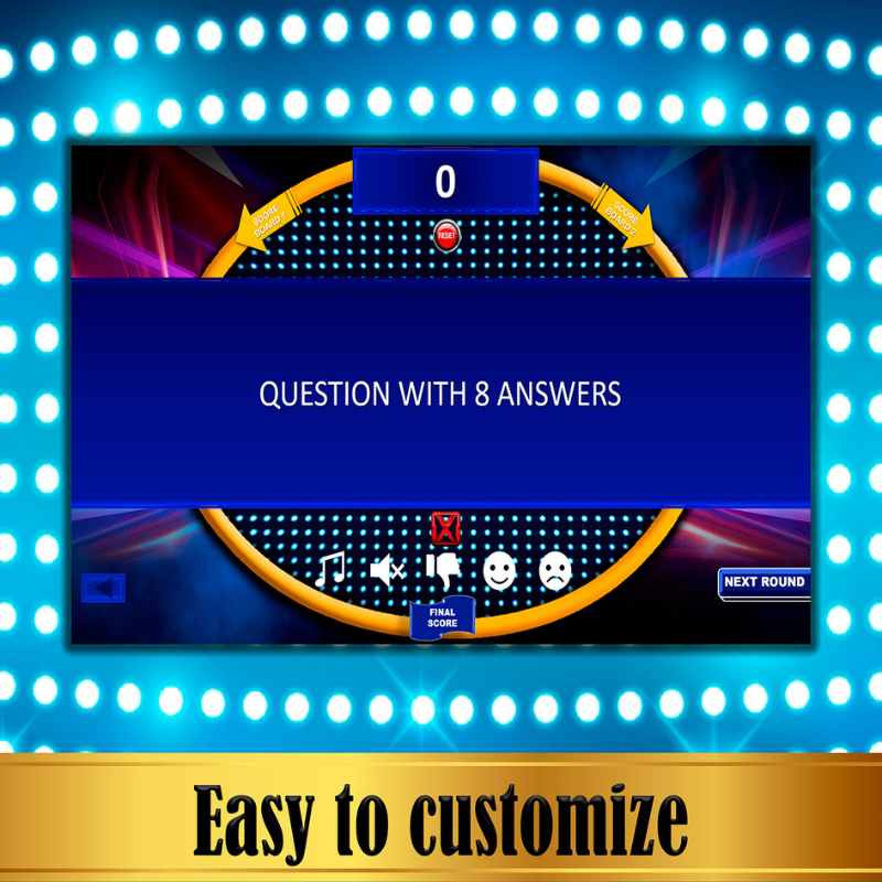 FAMILY FRIENDLY FEUD - POWERPOINT GAME BLANK TEMPLATE - Image 6