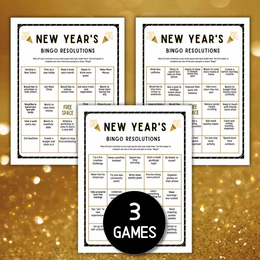 NEW YEAR'S BINGO RESOLUTIONS - Image 3
