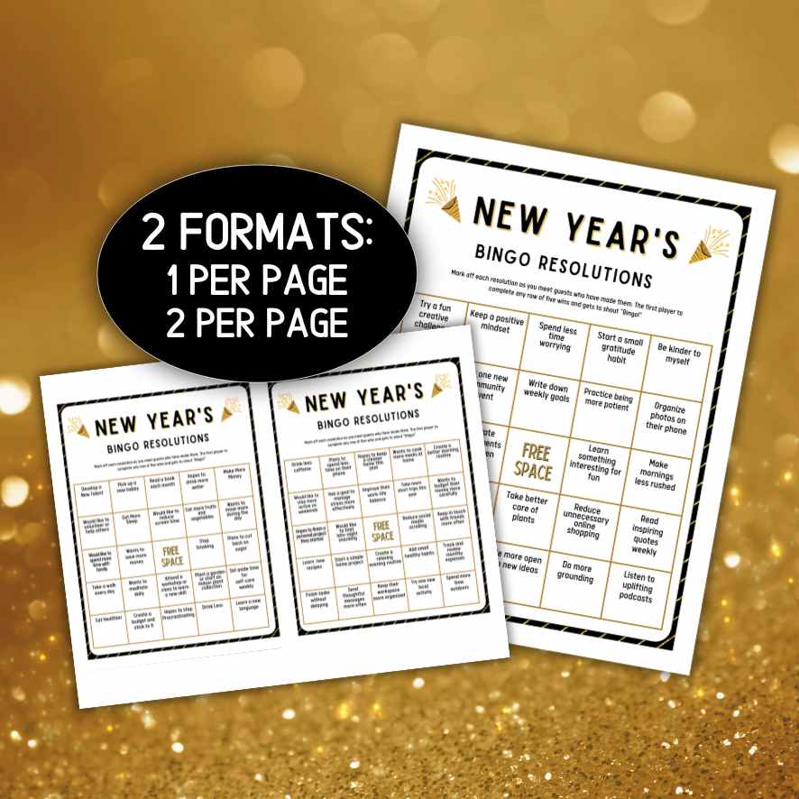 NEW YEAR'S BINGO RESOLUTIONS - Image 5