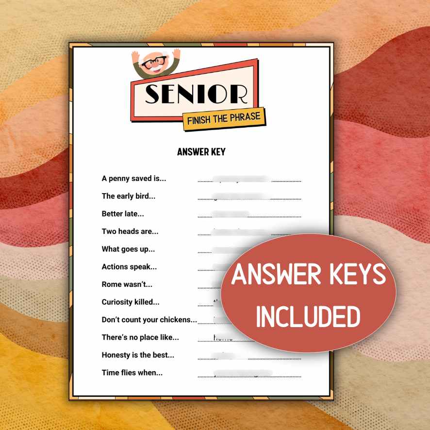 FINISH THE PHRASE FOR SENIORS - Image 4
