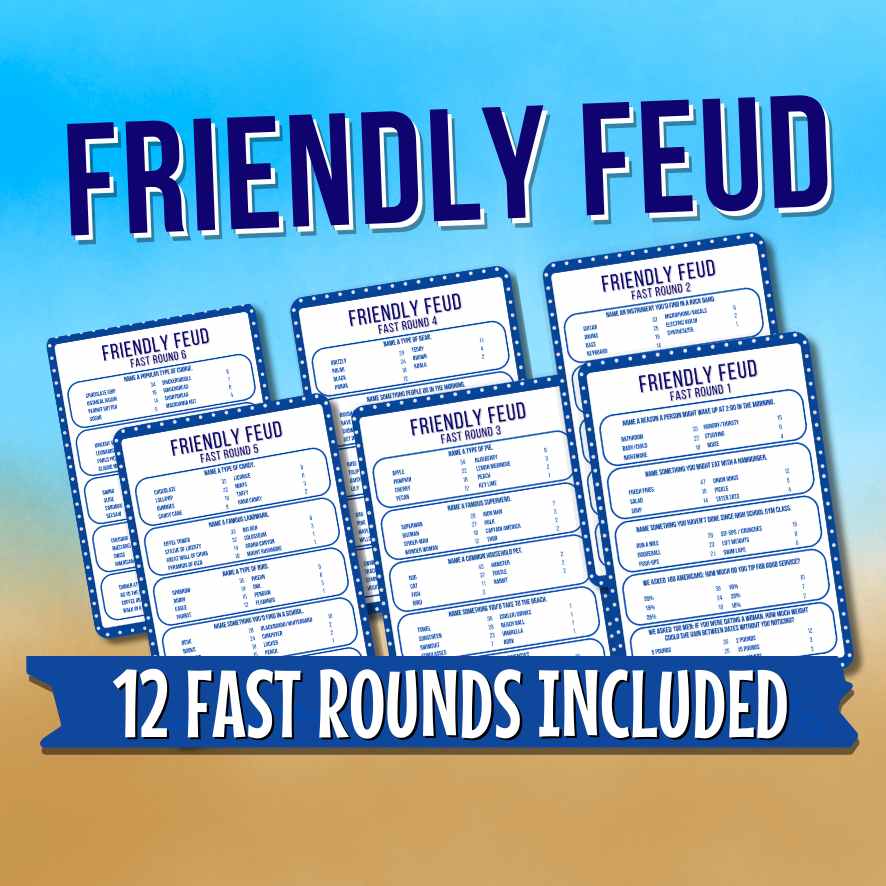 FAMILY FRIENDLY FEUD BUNDLE - PRINTABLE GAME - Image 3