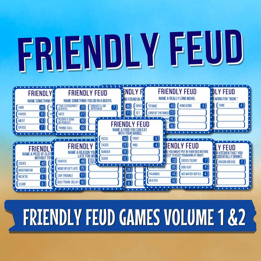 FAMILY FRIENDLY FEUD BUNDLE - PRINTABLE GAME - Image 4