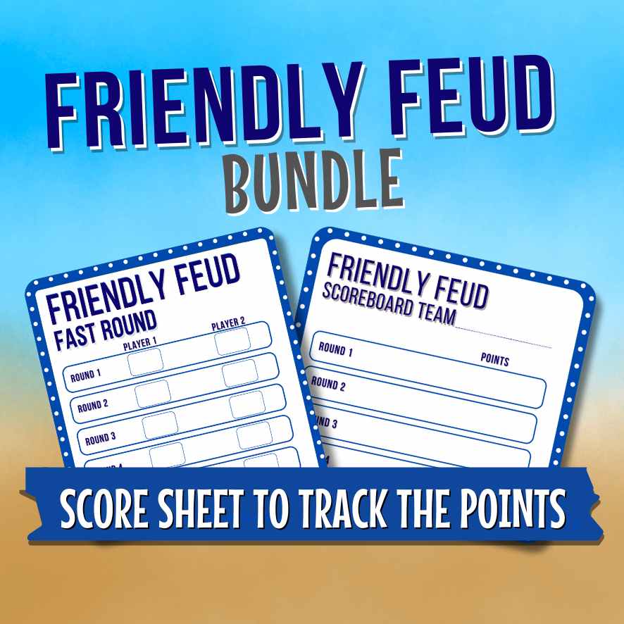 FAMILY FRIENDLY FEUD BUNDLE - PRINTABLE GAME - Image 5