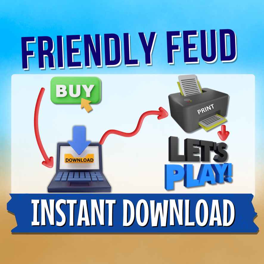 FAMILY FRIENDLY FEUD BUNDLE - PRINTABLE GAME - Image 7