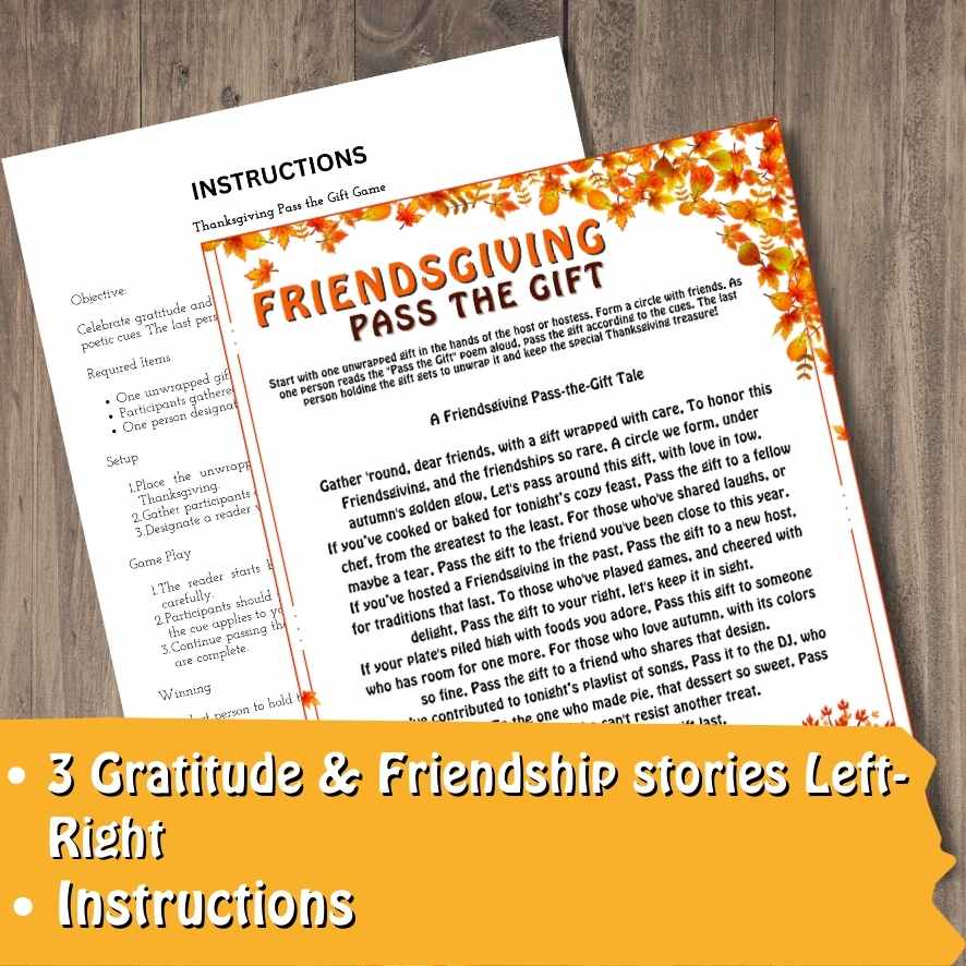 FRIENDSGIVING PASS THE GIFT GAME - Image 3