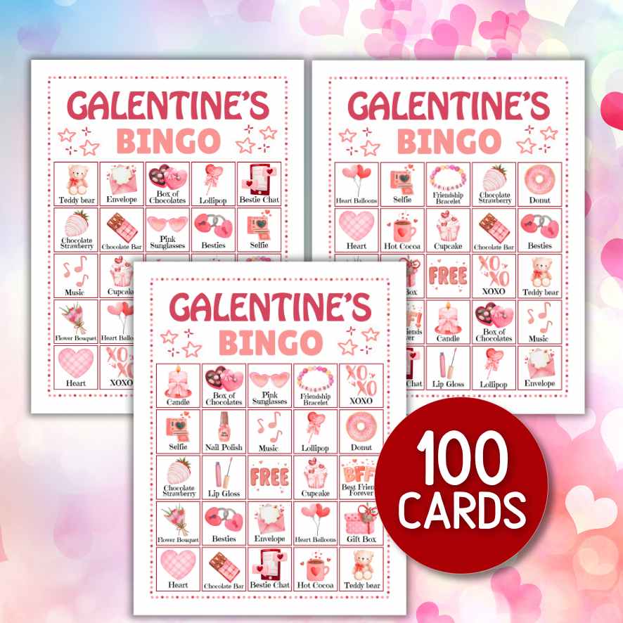 GALENTINES BINGO GAME PRINTABLE - Image 3