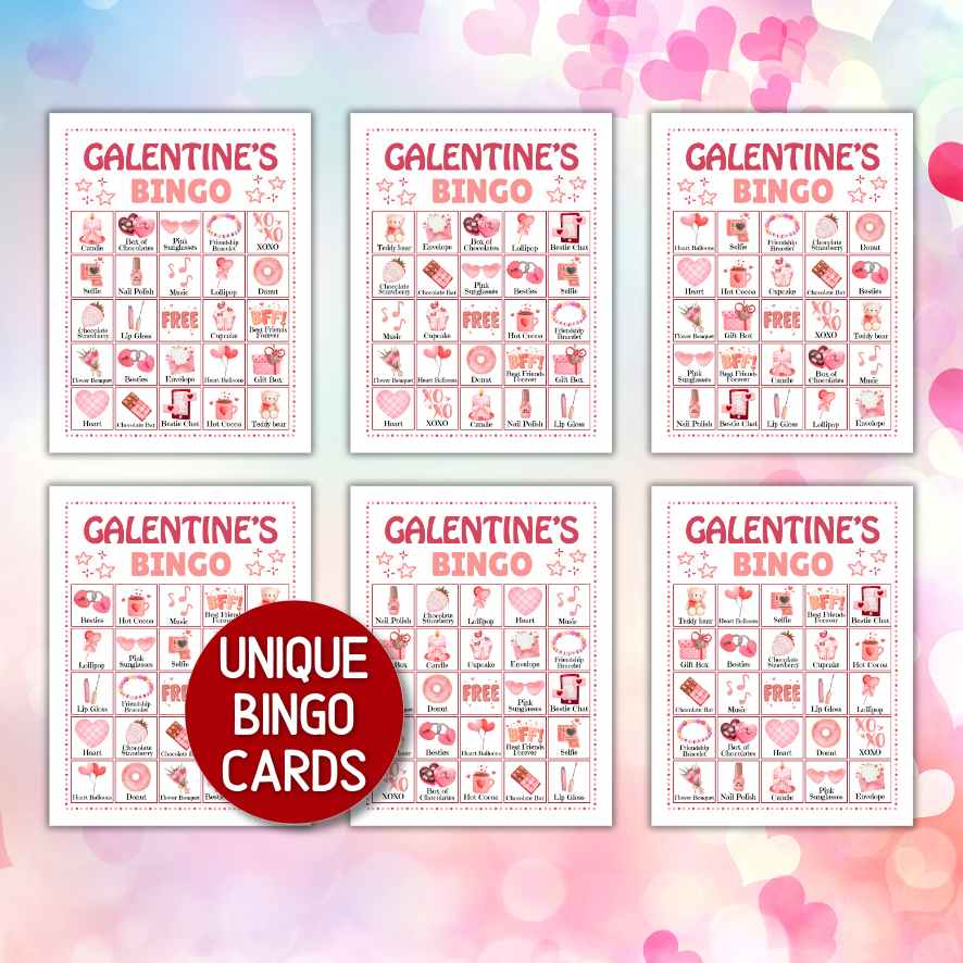 GALENTINES BINGO GAME PRINTABLE - Image 5