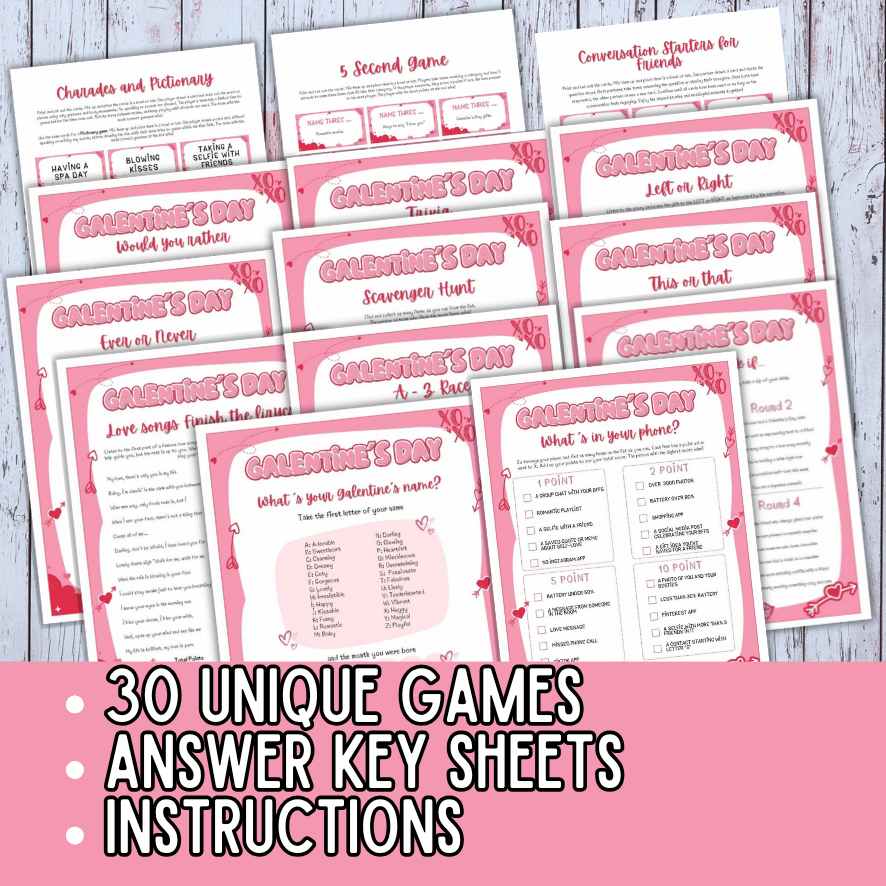 GALENTINES DAY PRINTABLE GAMES - Image 3