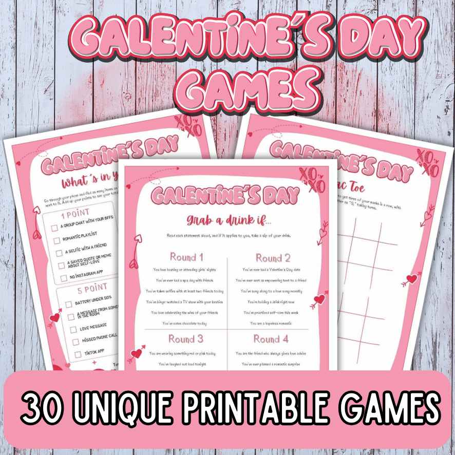 GALENTINES DAY PRINTABLE GAMES - Image 5
