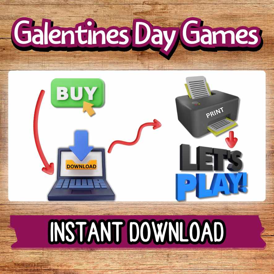 GALENTINES GAMES BUNDLE PRINTABLE - Image 6