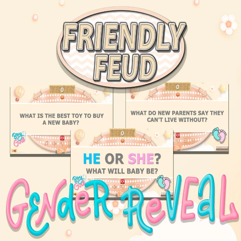 GENDER REVEAL FAMILY FRIENDLY FEUD GAME - Image 3