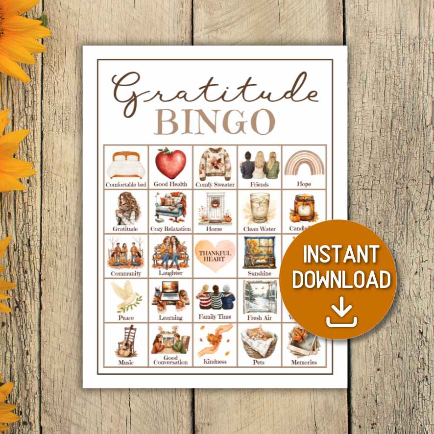 GRATITUDE BINGO CARDS - Image 4