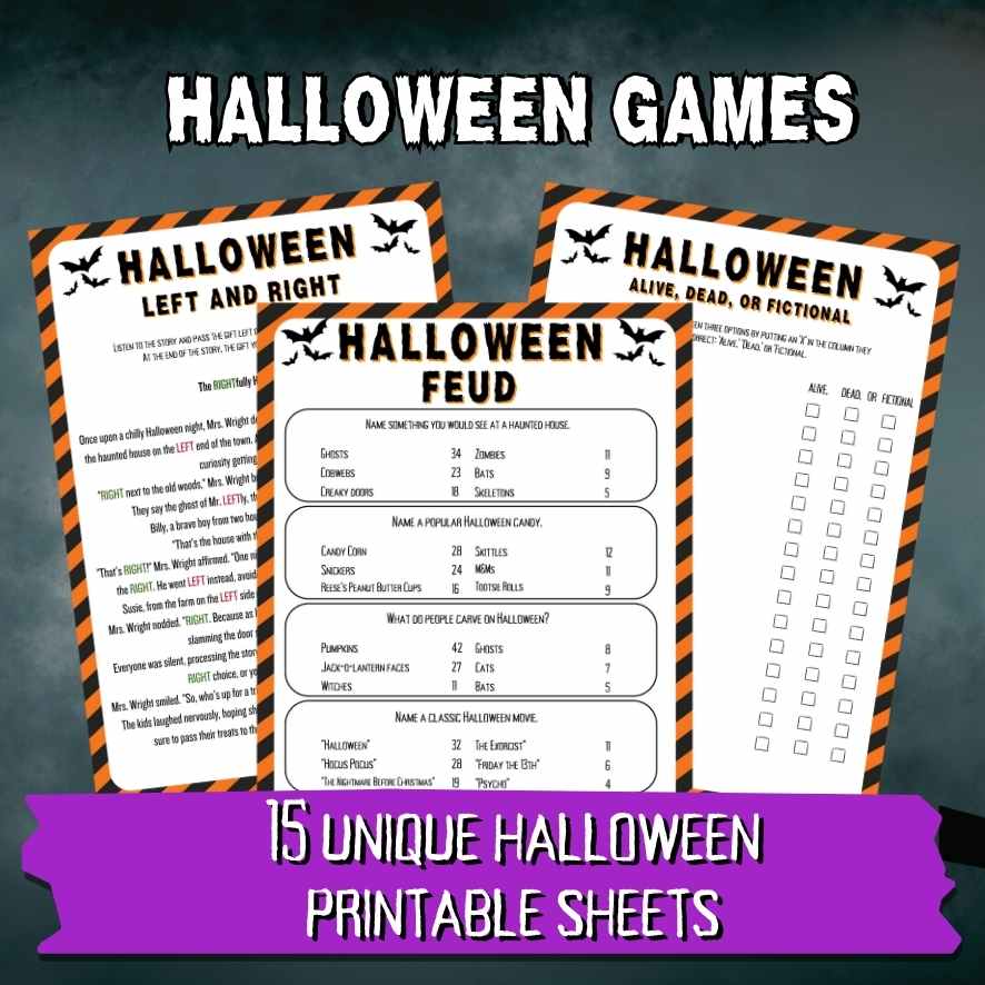 HALLOWEEN GAMES TEENS AND ADULTS PRINTABLE GAMES - Image 5