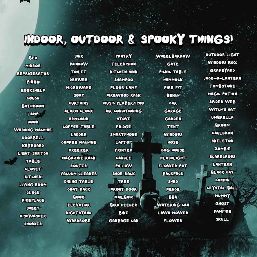 HALLOWEEN SCAVENGER HUNT GAME - Image 4