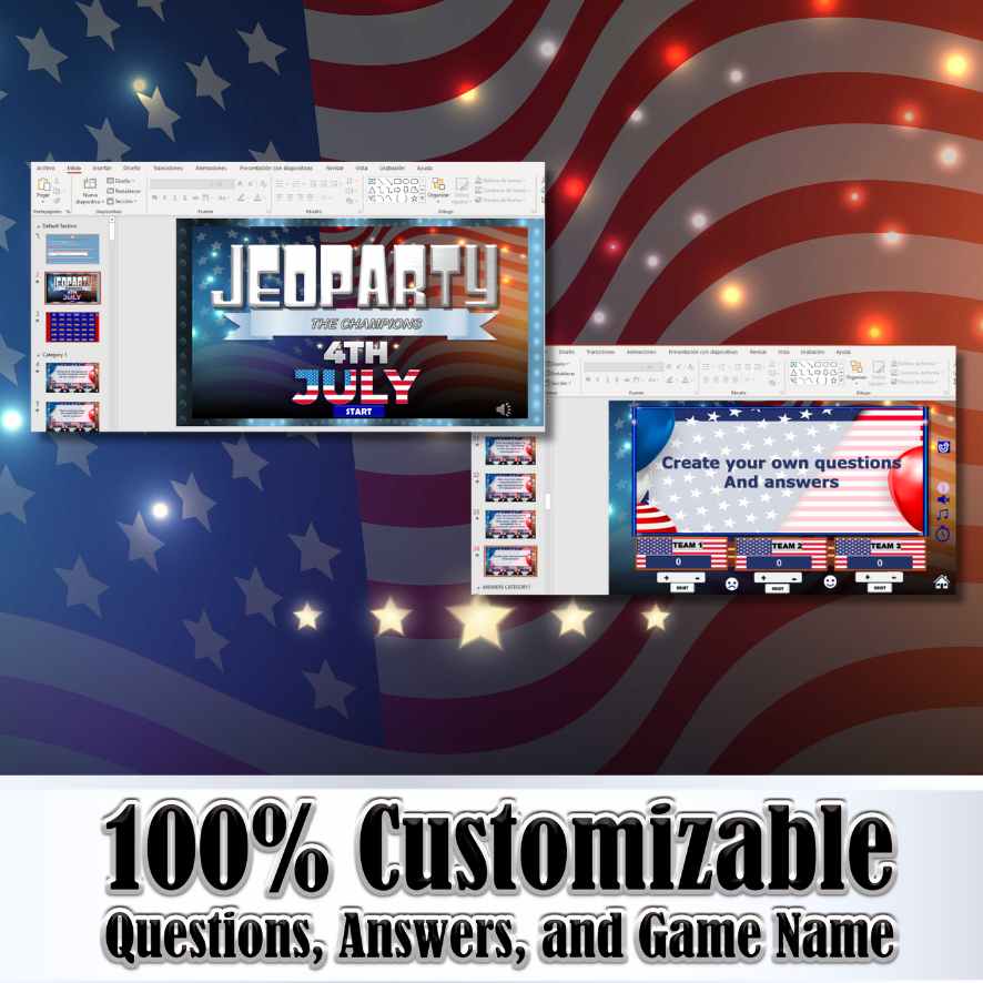 JEOPARTY 4th JULY - POWERPOINT GAME - Image 4