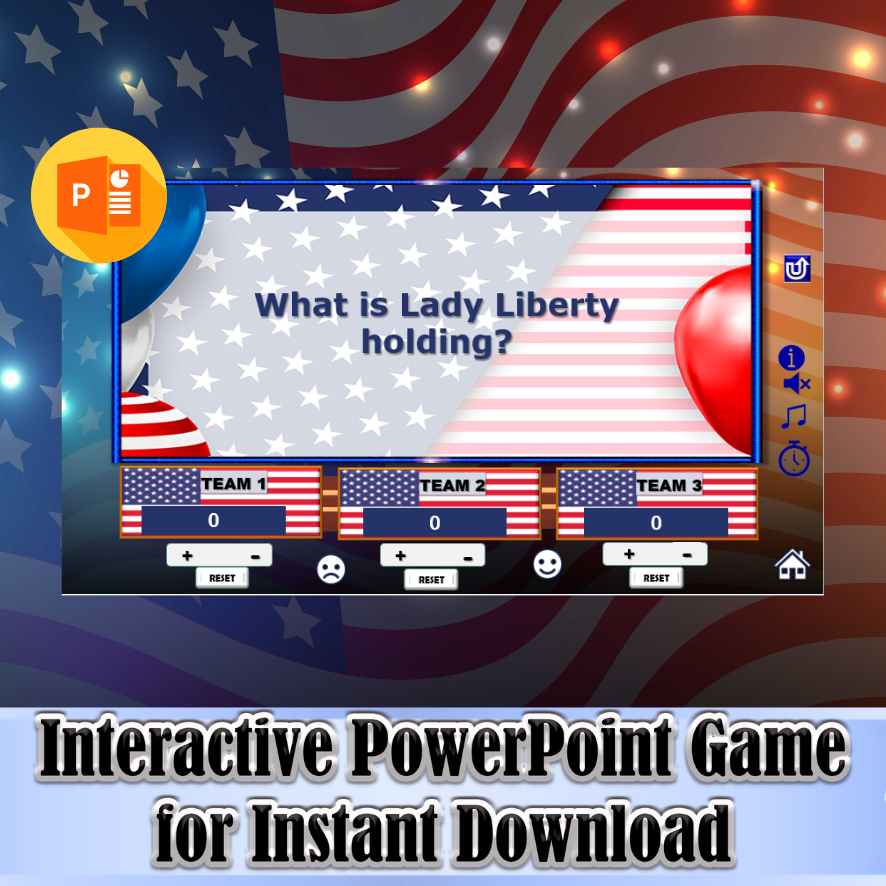 JEOPARTY 4th JULY - POWERPOINT GAME - Image 7