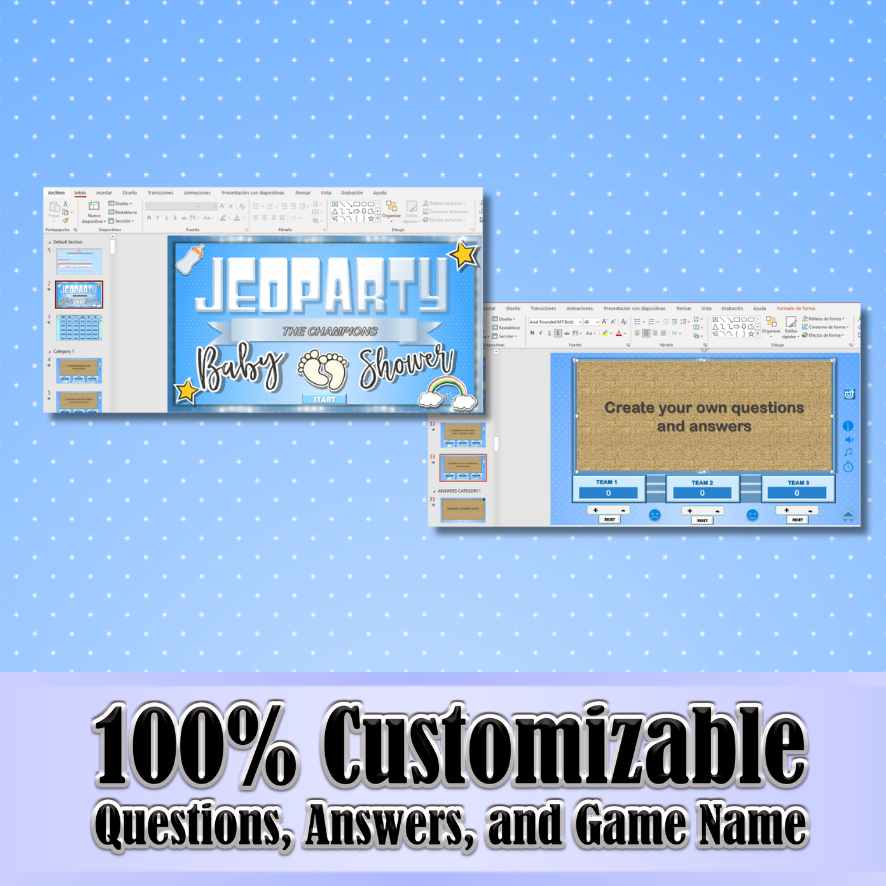 JEOPARTY BABY SHOWER BOY - POWERPOINT GAME - Image 5