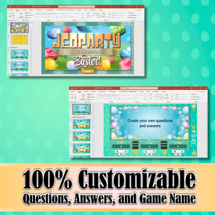 JEOPARTY EASTER - POWERPOINT GAME - Image 6
