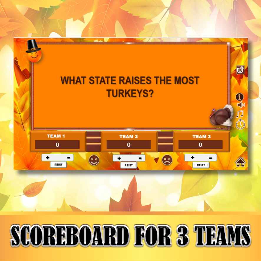 JEOPARTY THANKSGIVING - POWERPOINT GAME - Image 3