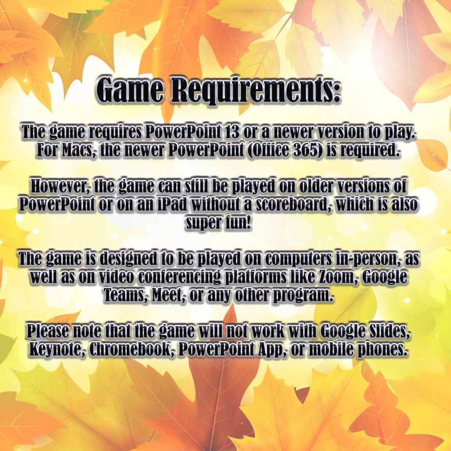 JEOPARTY THANKSGIVING - POWERPOINT GAME - Image 8
