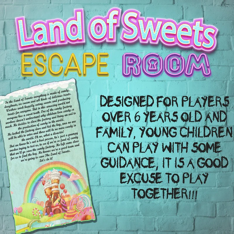 LAND OF SWEETS ESCAPE ROOM REAL EXPERIENCE AT HOME - Image 6