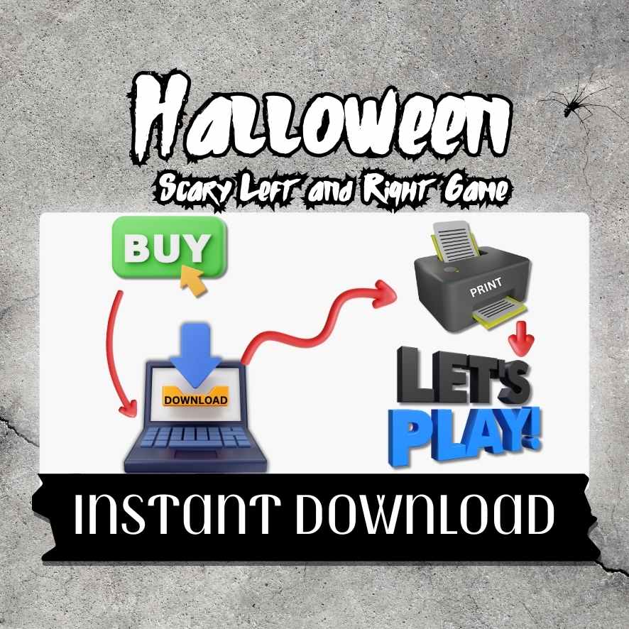 LEFT AND RIGHT HALLOWEEN SCARY STORY PRINTABLE GAME - Image 6