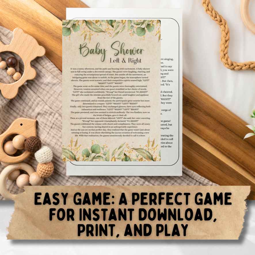 LEFT RIGHT BABY SHOWER GAME PRINTABLE - Image 6