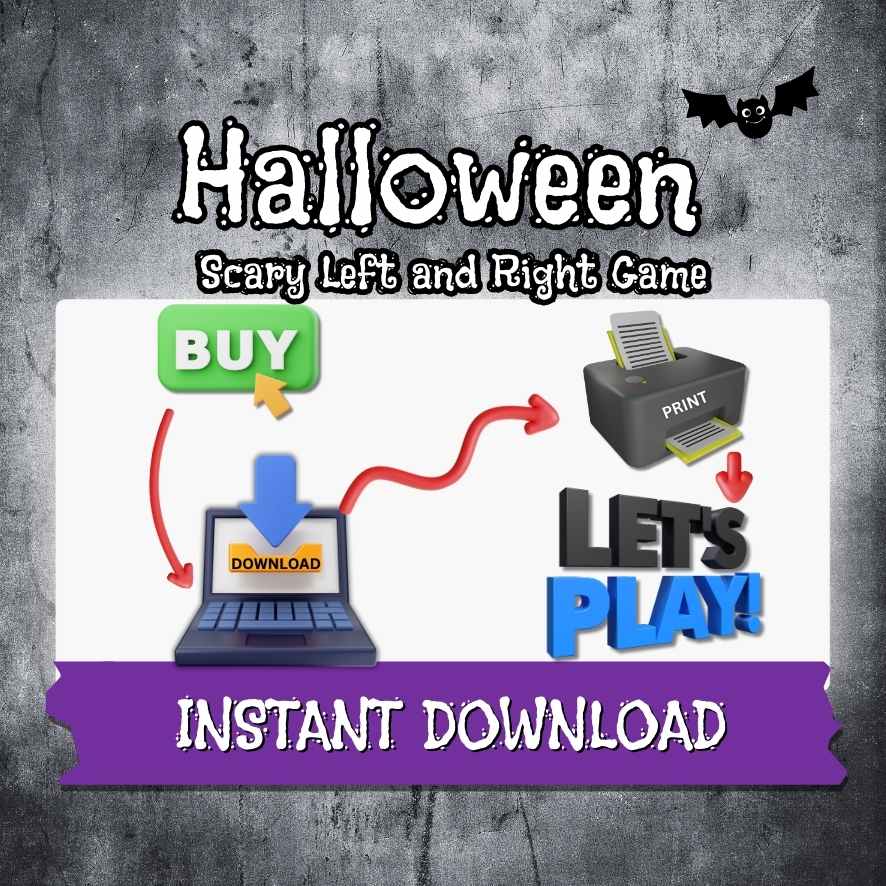LEFT RIGHT HALLOWEEN FOR KIDS STORY PRINTABLE GAME - Image 6