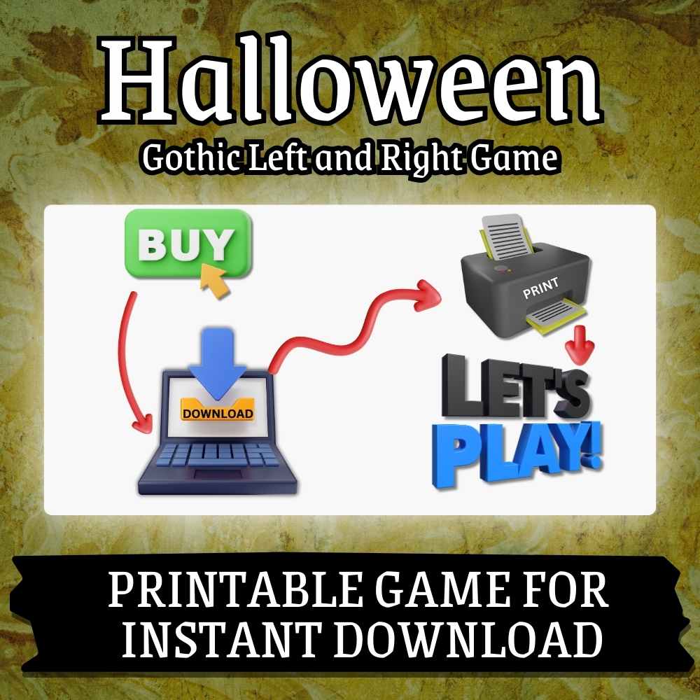 LEFT RIGHT HALLOWEEN GOTHIC STORY GAME - Image 4