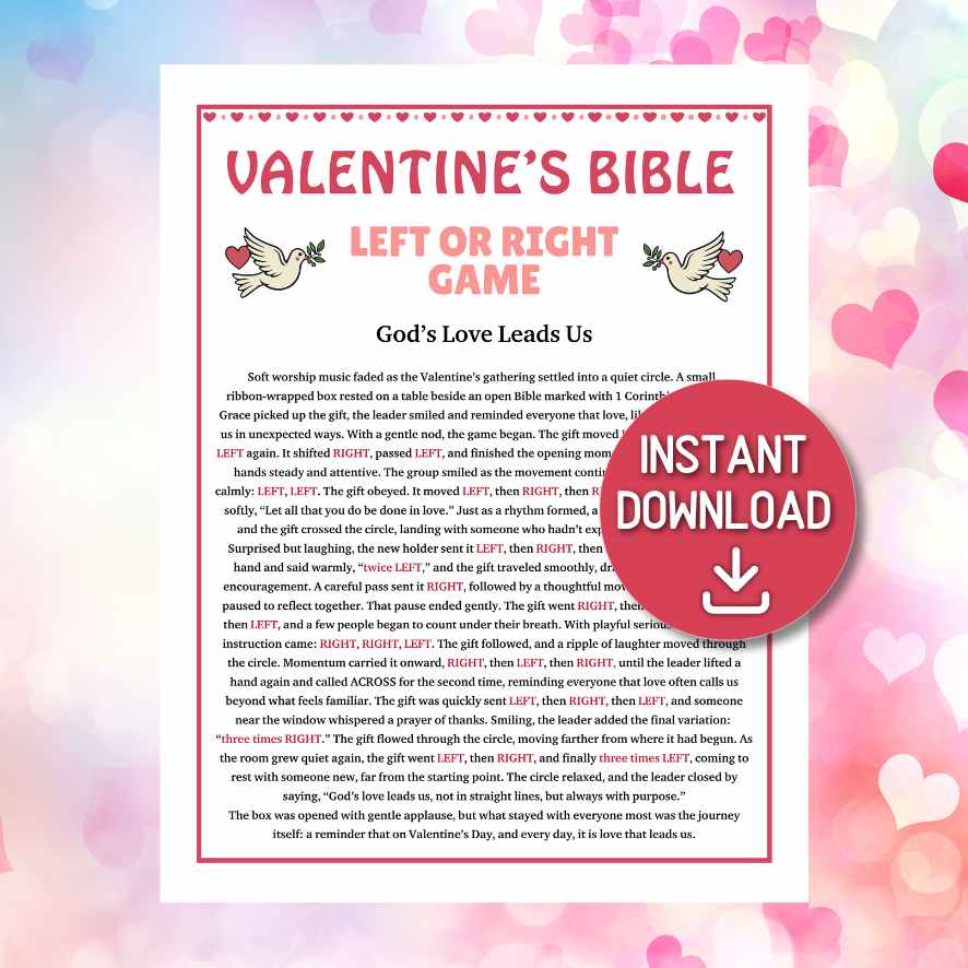 LEFT RIGHT VALENTINES CHRISTIAN GAME - Image 4