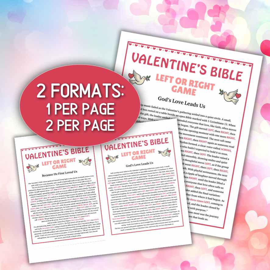 LEFT RIGHT VALENTINES CHRISTIAN GAME - Image 7
