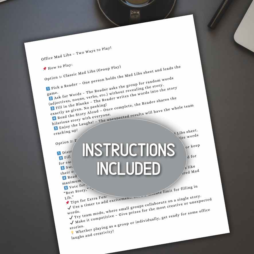 MAD LIBS FOR THE OFFICE - Image 5