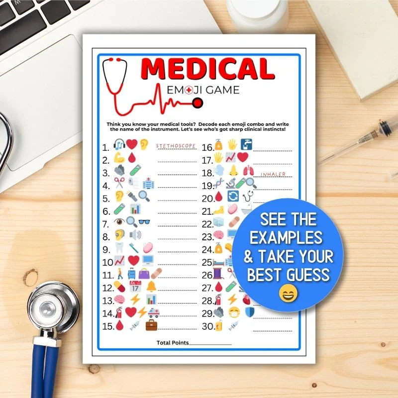 MEDICAL EMOJI GAME WITH ANSWERS - Image 2