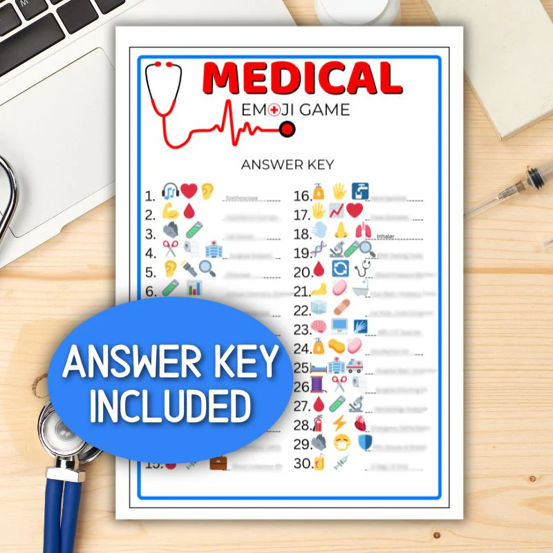 MEDICAL EMOJI GAME WITH ANSWERS - Image 4