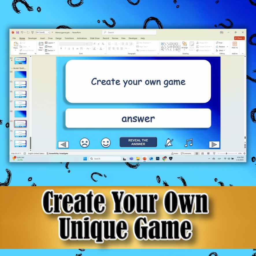 MEMORY GAME POWERPOINT - Image 7