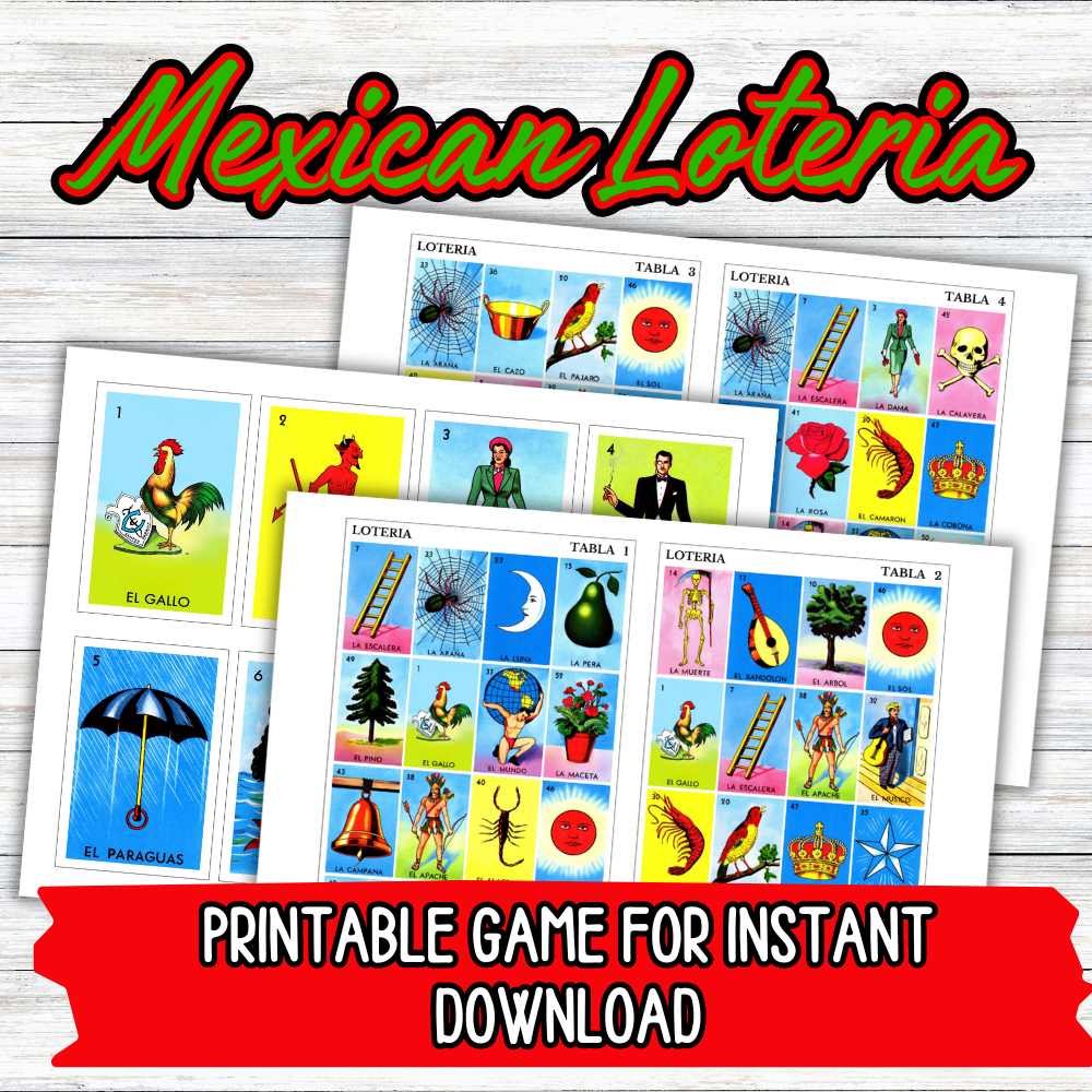 MEXICAN LOTERIA GAME PRINTABLE CARDS - Image 3