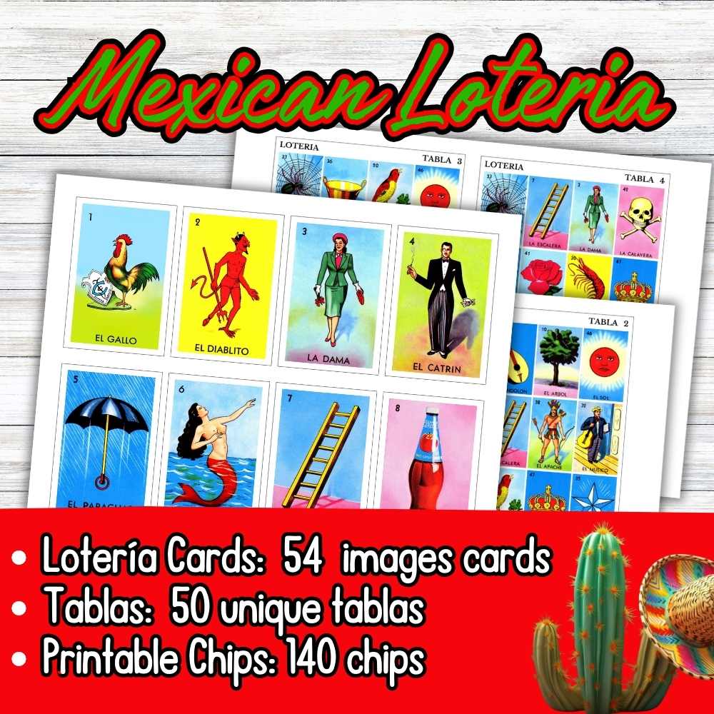 MEXICAN LOTERIA GAME PRINTABLE CARDS - Image 4